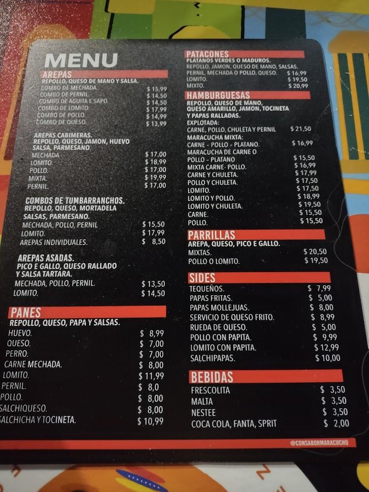 Con Sabor Maracucho Menu image 3